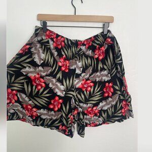 Tropical Vacation Floral Flower Chic Girly Hipster Artsy High Waisted Shorts
